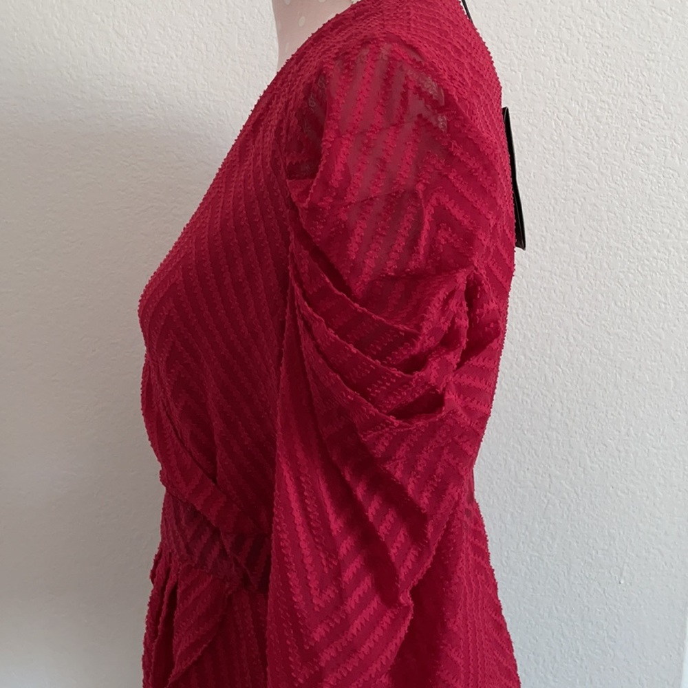 Walter Baker Raspberry Red Blouse ❤️ - Picture 4 of 8